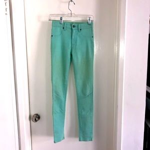 Carmar mint green skinny jeans size 25